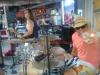 Crazy on the drums w/ Lauren Glick Band, Mike took a second to smile at the camera at Coconuts.